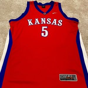 Vintage 2004 Nike Kansas Jayhawks #5 Jersey Sz XL Keith Langford